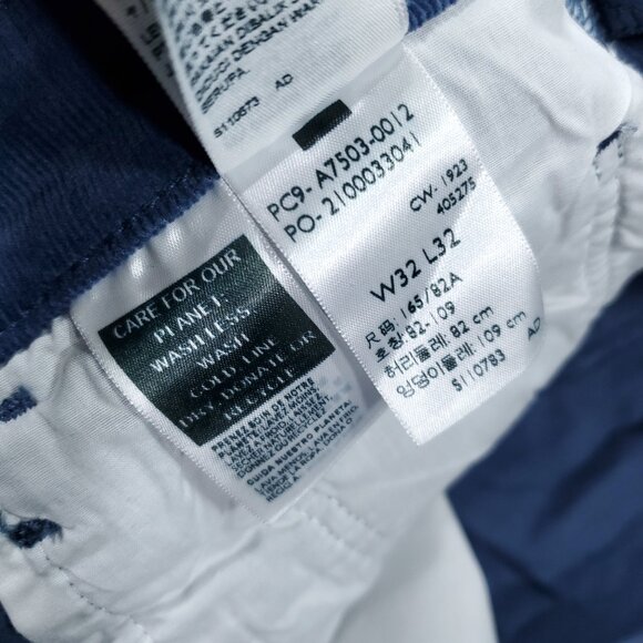 Levi's Premium Ribcage Bell Bottom Corduroy Jeans Wide Leg Blue Size 32 x 32 - Picture 7 of 12